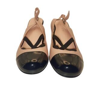 TARYN ROSE Pumps Women sz 8 Pink Ballet Coquette Mary Jane Slingback